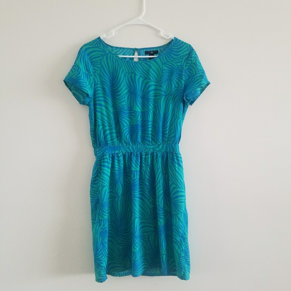 Gap Fern Leaf Pocket Dress Sz S